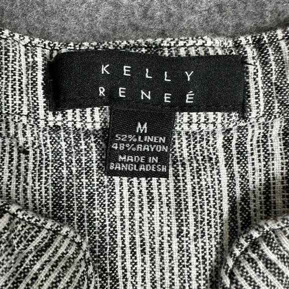 Kelly Renee Women's Striped Sleeveless Romper Drawstring Waist Pockets Casual - Picture 4 of 11